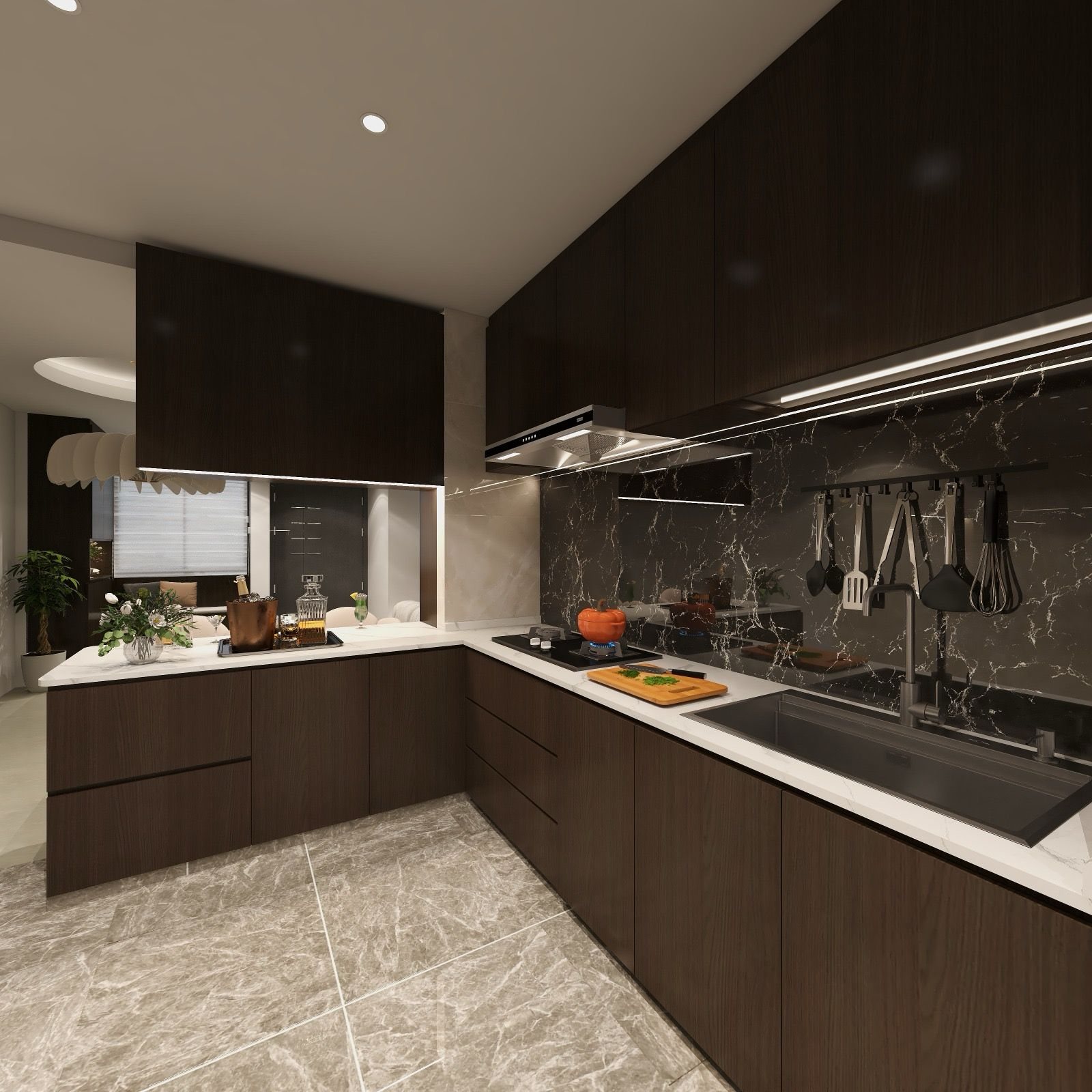 Dark Luxe Kitchen
